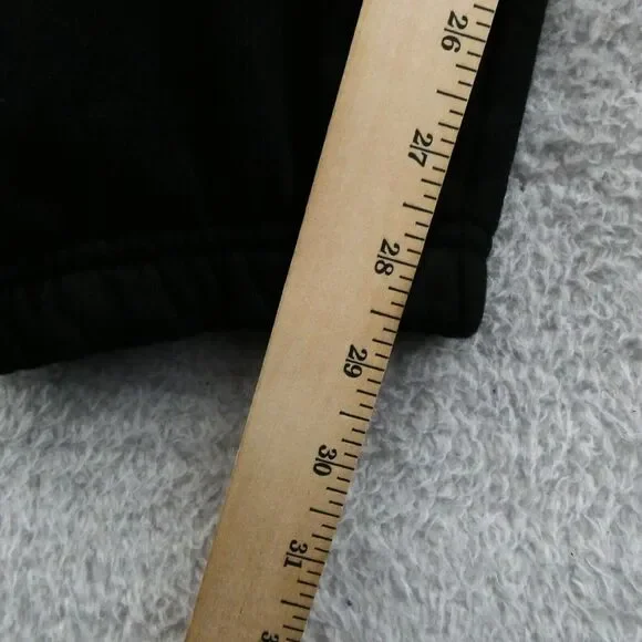 Victorias Secret XL Everyday Fleece Sweatpants Black Jogger Tapered Leg PINK New - Picture 5 of 8